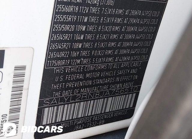 SALYL2RN8JA756510 2018 Land Rover Range Rover photo no. 9