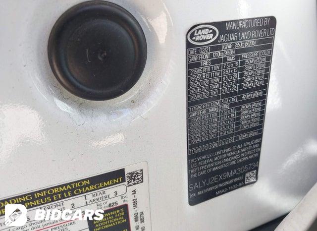 SALYJ2EX9MA305734 2021 Land Rover Range Rover photo no. 9