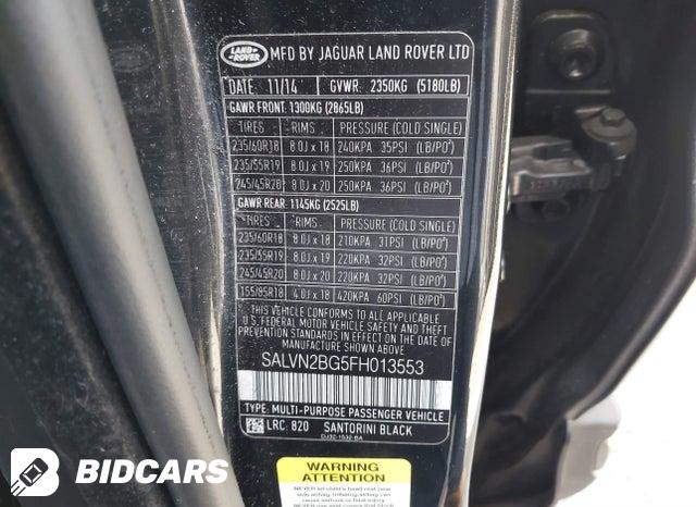 SALVN2BG5FH013553 2015 Land Rover Range Rover photo no. 9