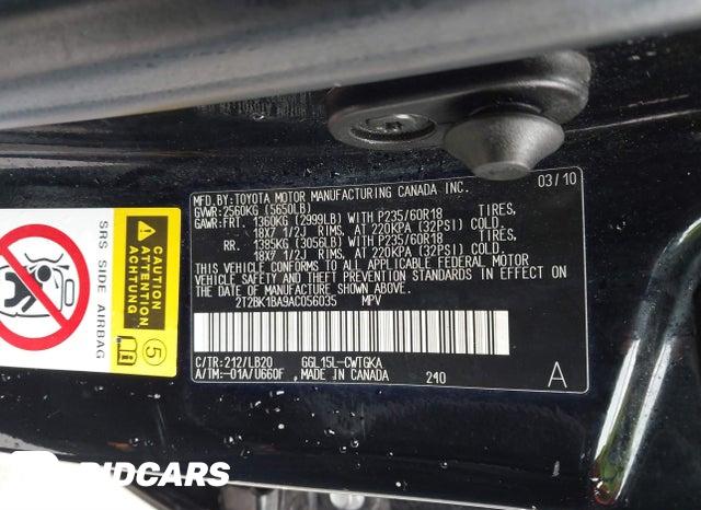 2T2BK1BA9AC056035 2010 Lexus RX photo no. 9