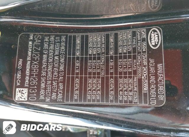 SALZJ2FX8RH261310 2024 Land Rover Range Rover photo no. 9