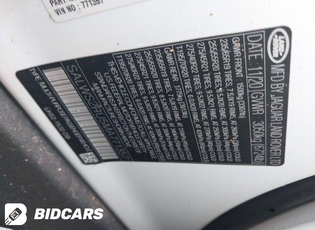 SALWS2RU5MA771357 2021 Land Rover Range Rover photo no. 9