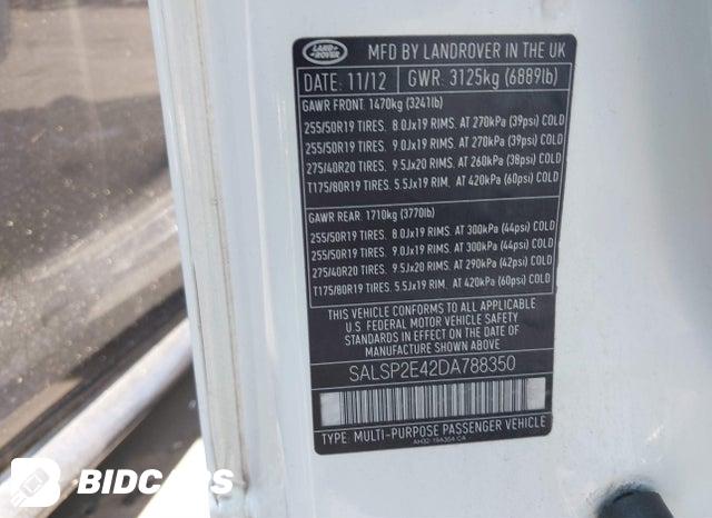 SALSP2E42DA788350 2013 Land Rover Range Rover photo no. 9