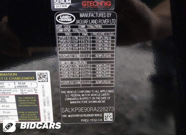 SALKP9E90RA228273 2024 Land Rover Range Rover photo no. 9