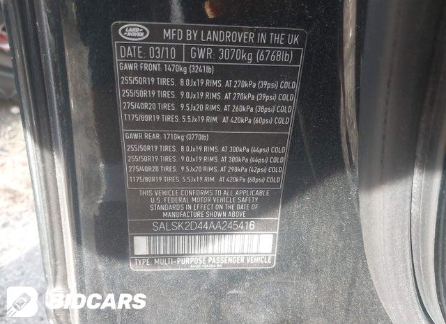 SALSK2D44AA245416 2010 Land Rover Range Rover photo no. 9