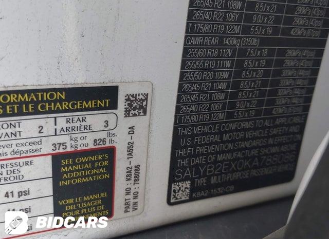 SALYB2EX0KA788086 2019 Land Rover Range Rover photo no. 9