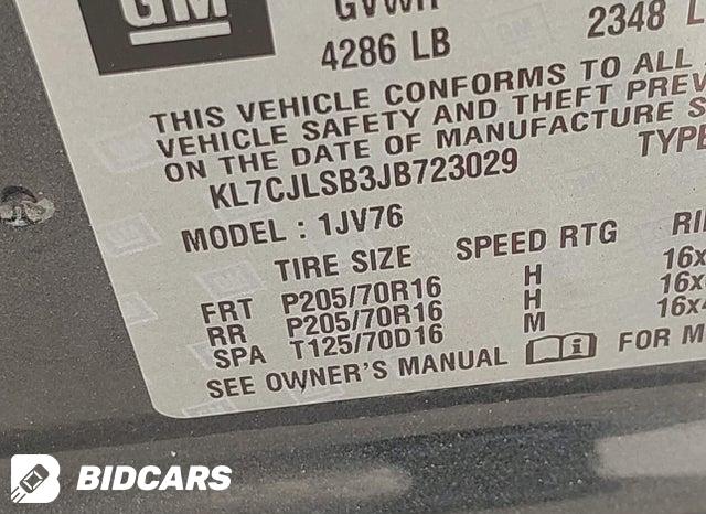 KL7CJLSB3JB723029 2018 Chevrolet Trax photo no. 9