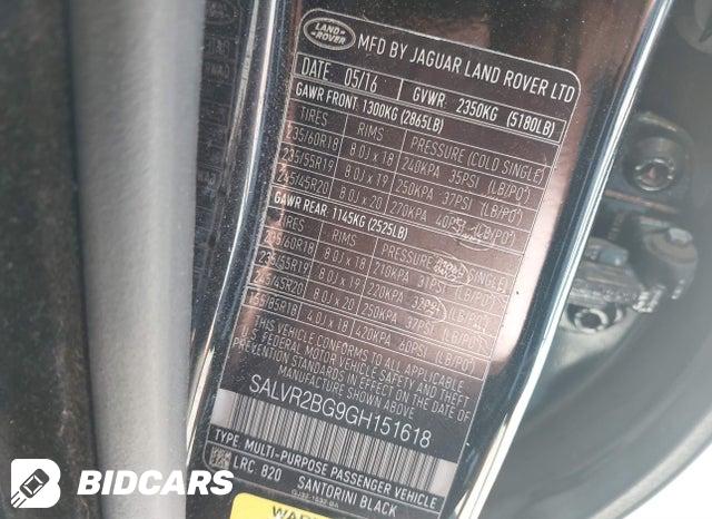 SALVR2BG9GH151618 2016 Land Rover Range Rover photo no. 9