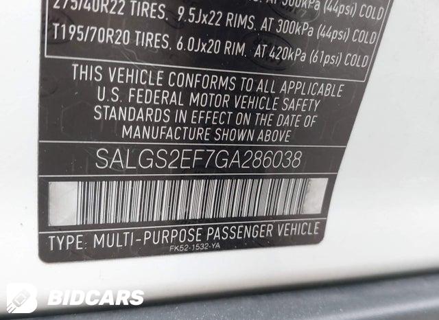 SALGS2EF7GA286038 2016 Land Rover Range Rover photo no. 9