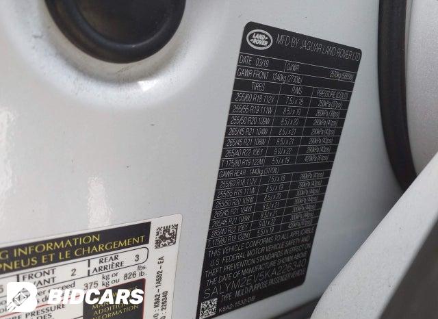 SALYM2EV5KA226340 2019 Land Rover Range Rover photo no. 9