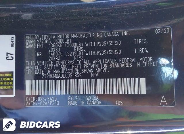 2T2HGMDA9LC051852 2020 Lexus RX photo no. 9
