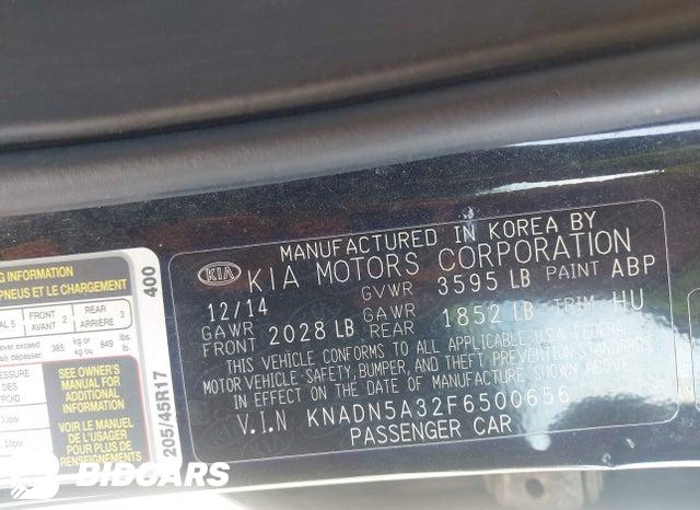 KNADN5A32F6500656 2015 KIA Rio photo no. 9