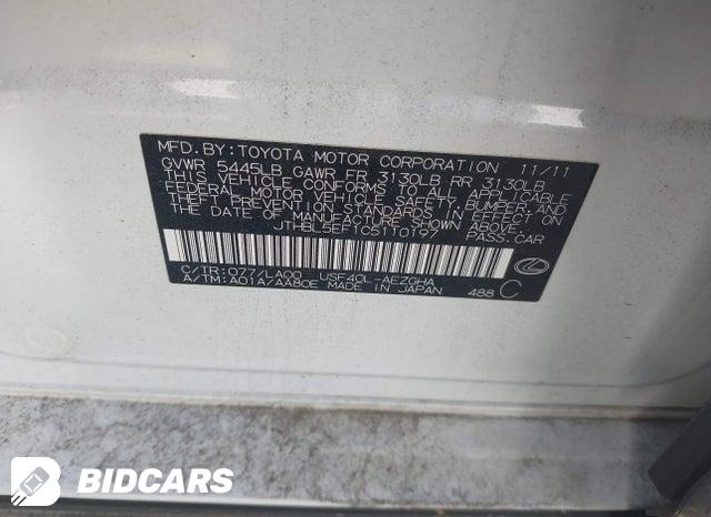 JTHBL5EF1C5110197 2012 Lexus LS photo no. 9