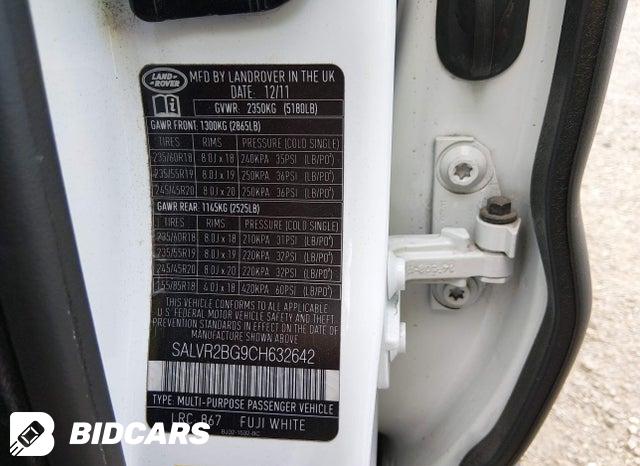 SALVR2BG9CH632642 2012 Land Rover Range Rover photo no. 9
