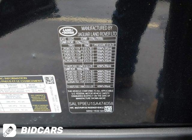 SAL1P9EU1SA474058 2025 Land Rover Range Rover photo no. 9