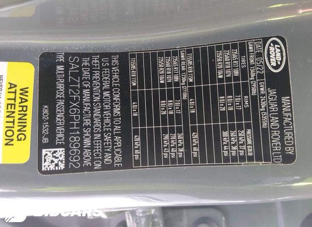 SALZT2FX6PH189692 2023 Land Rover Range Rover photo no. 9