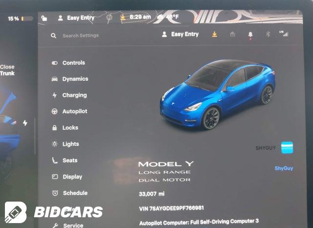 7SAYGDEE9PF766981 2023 Tesla Model Y photo no. 15