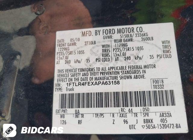 1FTLR4FEXAPA63158 2010 Ford Ranger photo no. 9