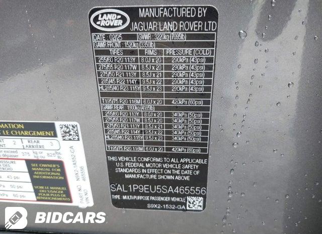 SAL1P9EU5SA465556 2025 Land Rover Range Rover photo no. 9