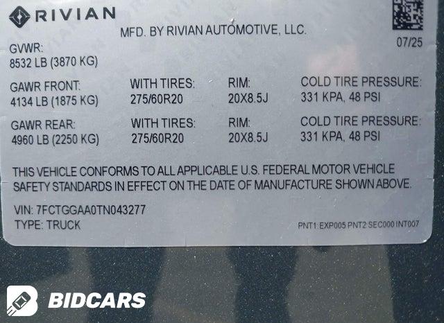 7FCTGGAA0TN043277 2026 Rivian R1T photo no. 9