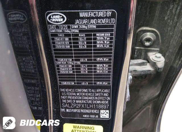 SALZP2FX1LH118897 2020 Land Rover Range Rover photo no. 9