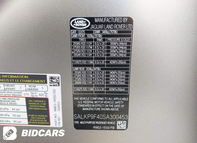 SALKP9F40SA300453 2025 Land Rover Range Rover photo no. 9