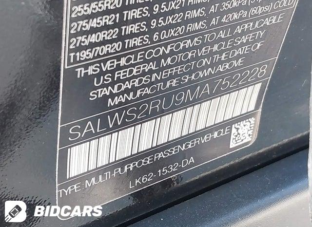 SALWS2RU9MA752228 2021 Land Rover Range Rover photo no. 9