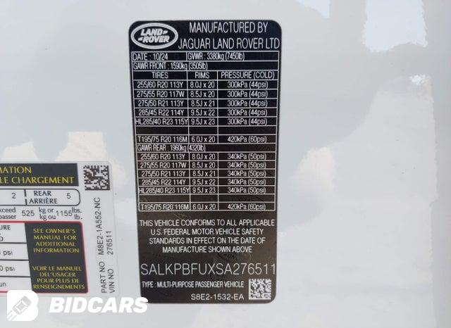 SALKPBFUXSA276511 2025 Land Rover Range Rover photo no. 9