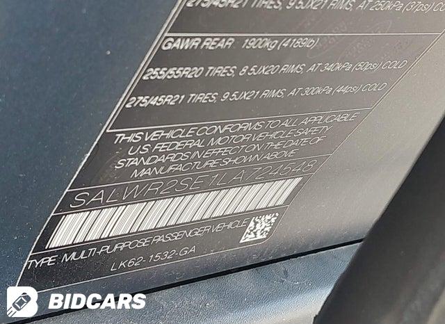 SALWR2SE1LA724548 2020 Land Rover Range Rover photo no. 9