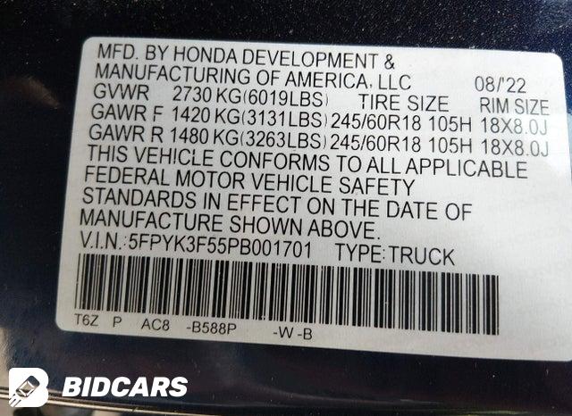 5FPYK3F55PB001701 2023 Honda Ridgeline photo no. 9