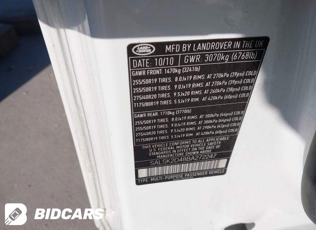 SALSK2D48BA272247 2011 Land Rover Range Rover photo no. 9