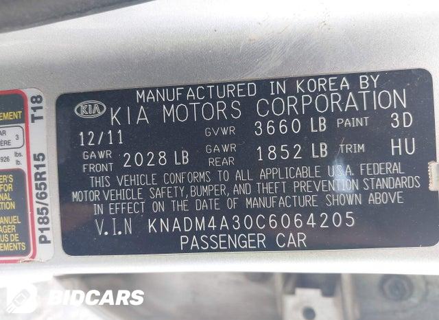 KNADM4A30C6064205 2012 KIA Rio photo no. 9