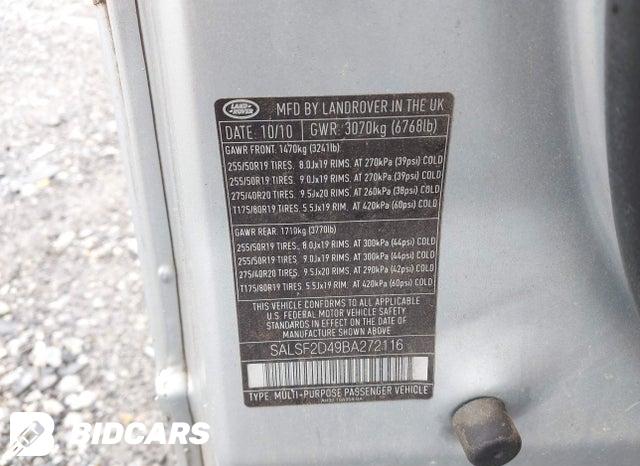SALSF2D49BA272116 2011 Land Rover Range Rover photo no. 9