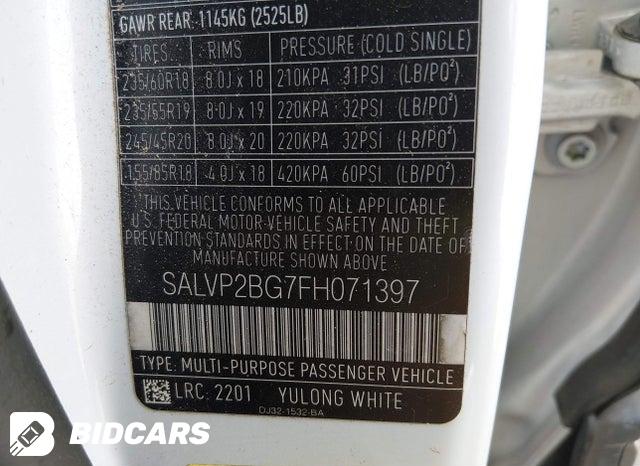SALVP2BG7FH071397 2015 Land Rover Range Rover photo no. 9