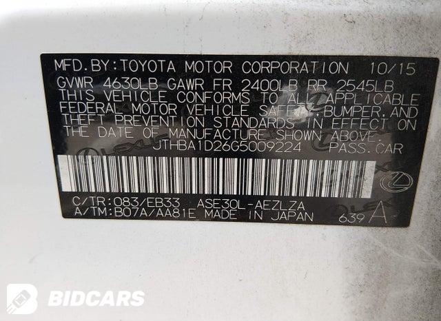 JTHBA1D26G5009224 2016 Lexus IS photo no. 9
