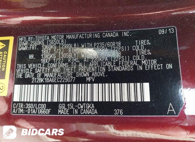 2T2BK1BA6EC229077 2014 Lexus RX photo no. 9