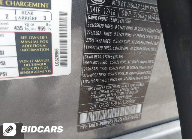 SALGS2FE8HA328966 2017 Land Rover Range Rover photo no. 9
