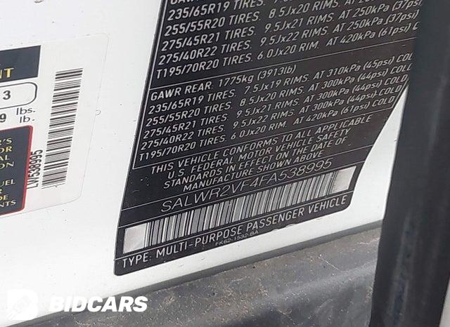 SALWR2VF4FA538995 2015 Land Rover Range Rover photo no. 9