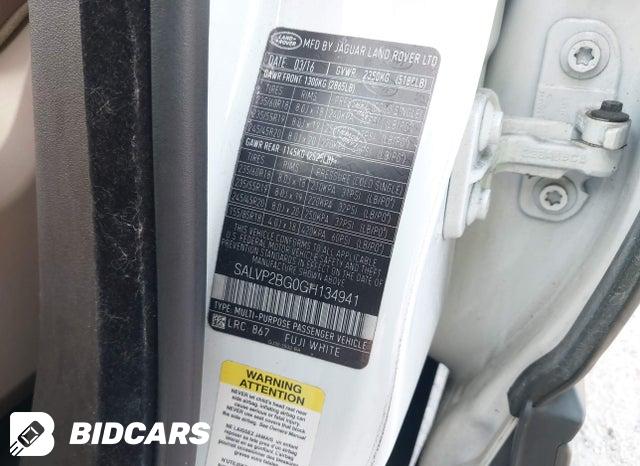 SALVP2BG0GH134941 2016 Land Rover Range Rover photo no. 9