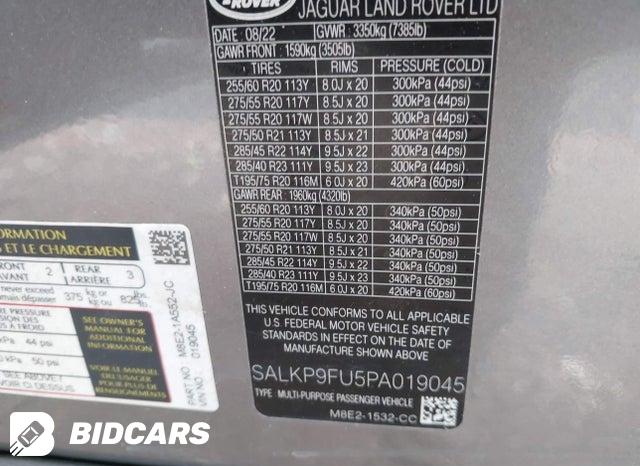 SALKP9FU5PA019045 2023 Land Rover Range Rover photo no. 9
