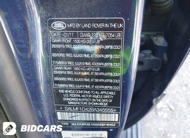 SALMF1D42BA345555 2011 Land Rover Range Rover photo no. 9