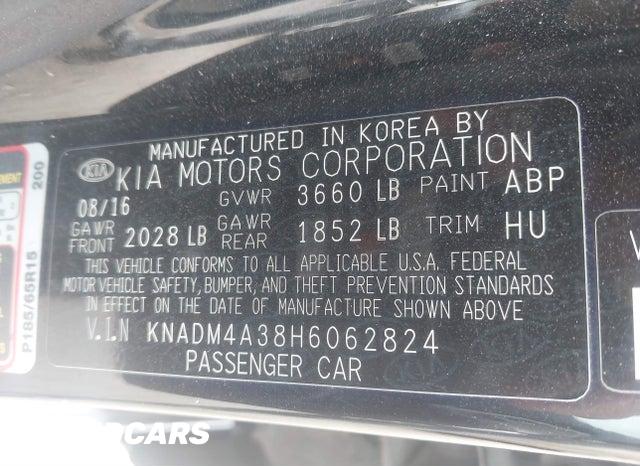 KNADM4A38H6062824 2017 KIA Rio photo no. 9