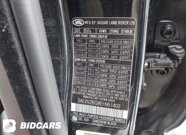 SALVV2BG8EH951402 2014 Land Rover Range Rover photo no. 9
