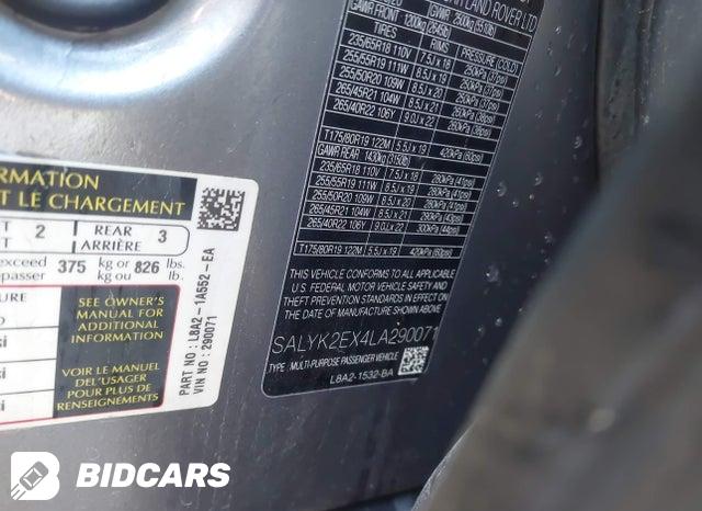 SALYK2EX4LA290071 2020 Land Rover Range Rover photo no. 9