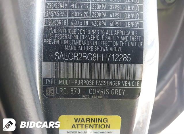 2017 Land Rover Discovery — VIN SALCR2BG8HH712285, şəkil 9
