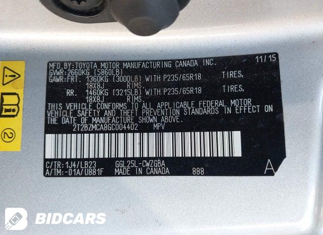 2T2BZMCA8GC004402 2016 Lexus RX photo no. 9