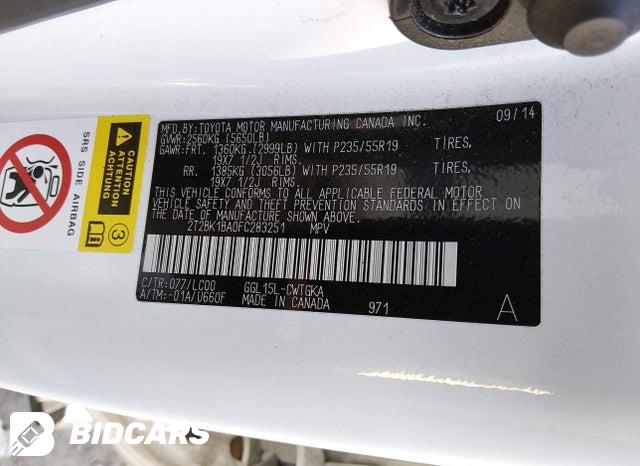 2T2BK1BA0FC283251 2015 Lexus RX photo no. 9