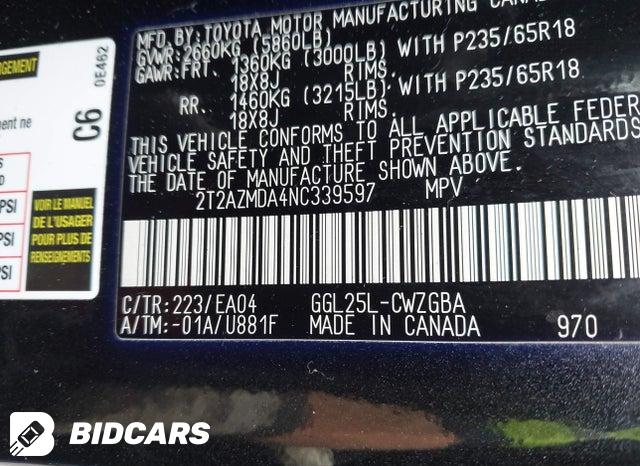 2T2AZMDA4NC339597 2022 Lexus RX photo no. 9