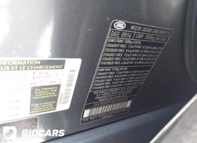 SALWG2KF9GA664555 2016 Land Rover Range Rover photo no. 9