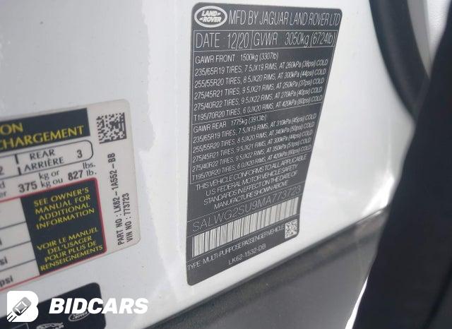 SALWG2SU9MA773723 2021 Land Rover Range Rover photo no. 9